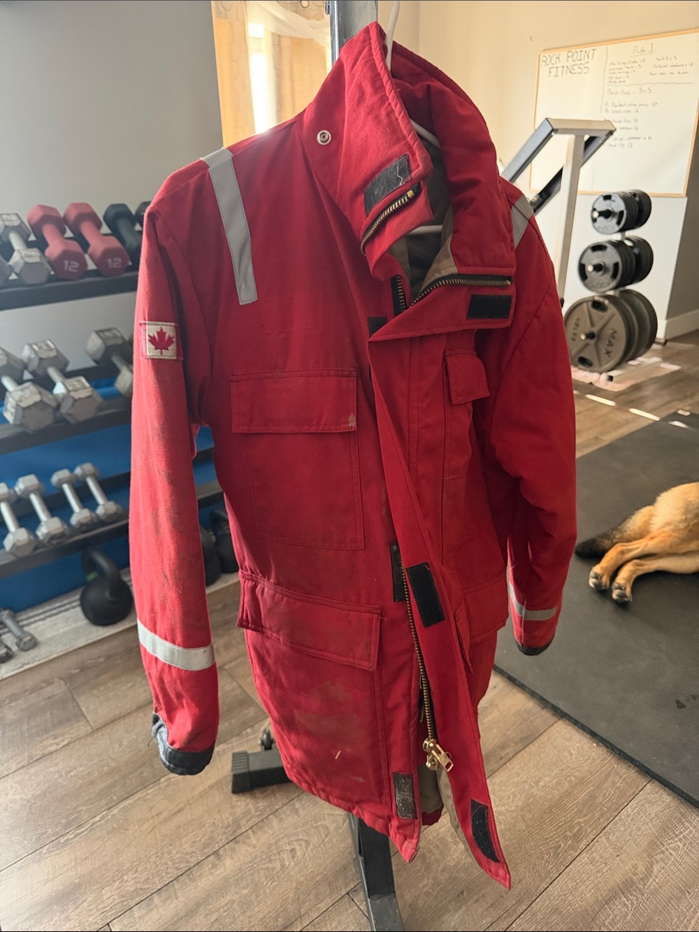 Red High-Visibility Performance Work Jacket